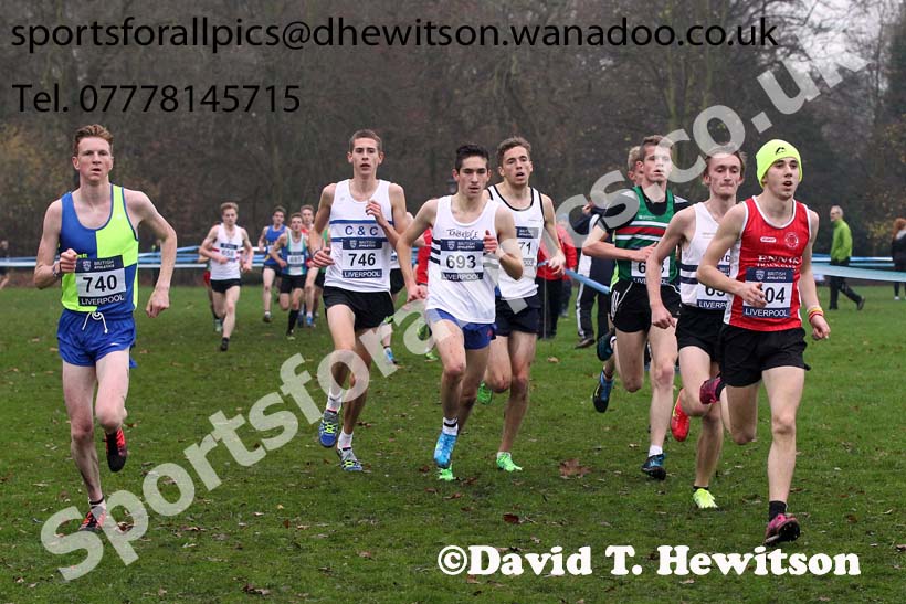 Junior men's European Cross Country Trials, Sefton Park, Liverpool. Photo: David T. Hewitson/Sports for All Pics